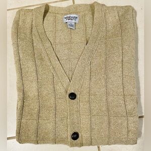 🌟HP🌟 VINTAGE WINDHAM POINTE Men’s Cardigan Button Up Sweater Sz XL Mr. Rogers